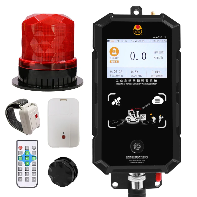 2026 Hot Selling Waterproof UWB Tag Pedestrian Proximity Alert System Forklift Safety Collision Avoidance 1-Year Warranty