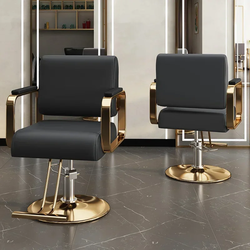 

Beauty Salon Barber Chairs Professional Esthetician Supplies Hairdressing Chair Barbershop Luxury Swivel Cadeiras Vanity Shampoo