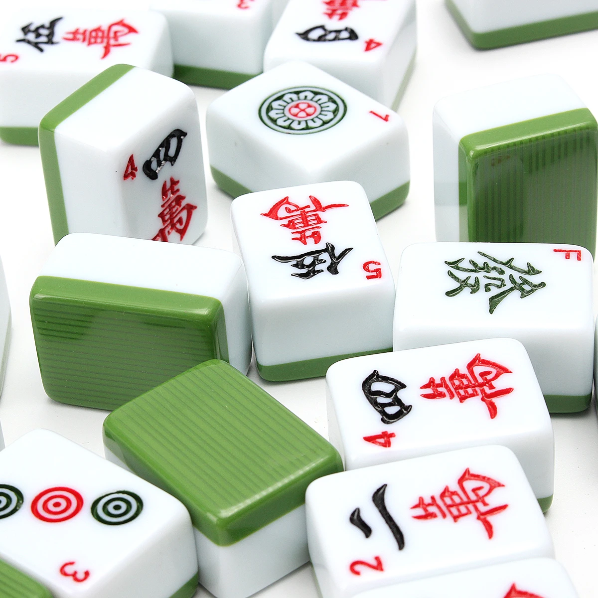 Chinese Traditional Board MahJong Game Set English Characters Home Homeheld Indoor for Family Leisure Time