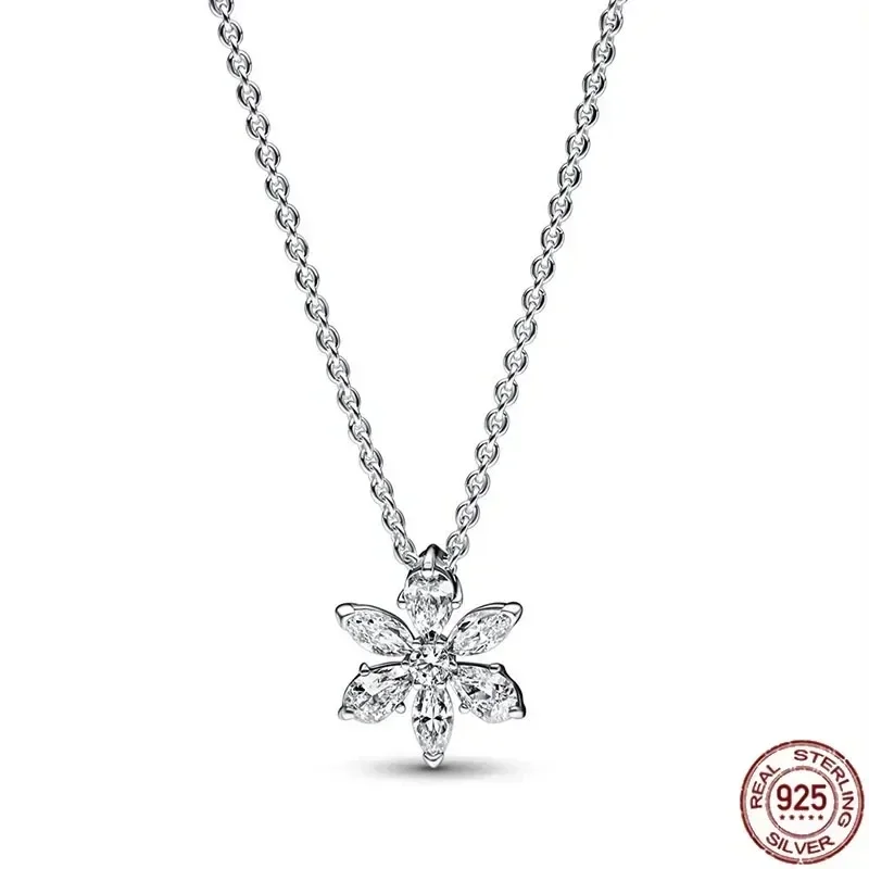 สร้อยคอจี้รูปวงกลมรูปหัวใจสีเงินสเตอร์ลิง925เม็ดเหมาะสำหรับเป็นของขวัญเครื่องประดับแบบ DIY