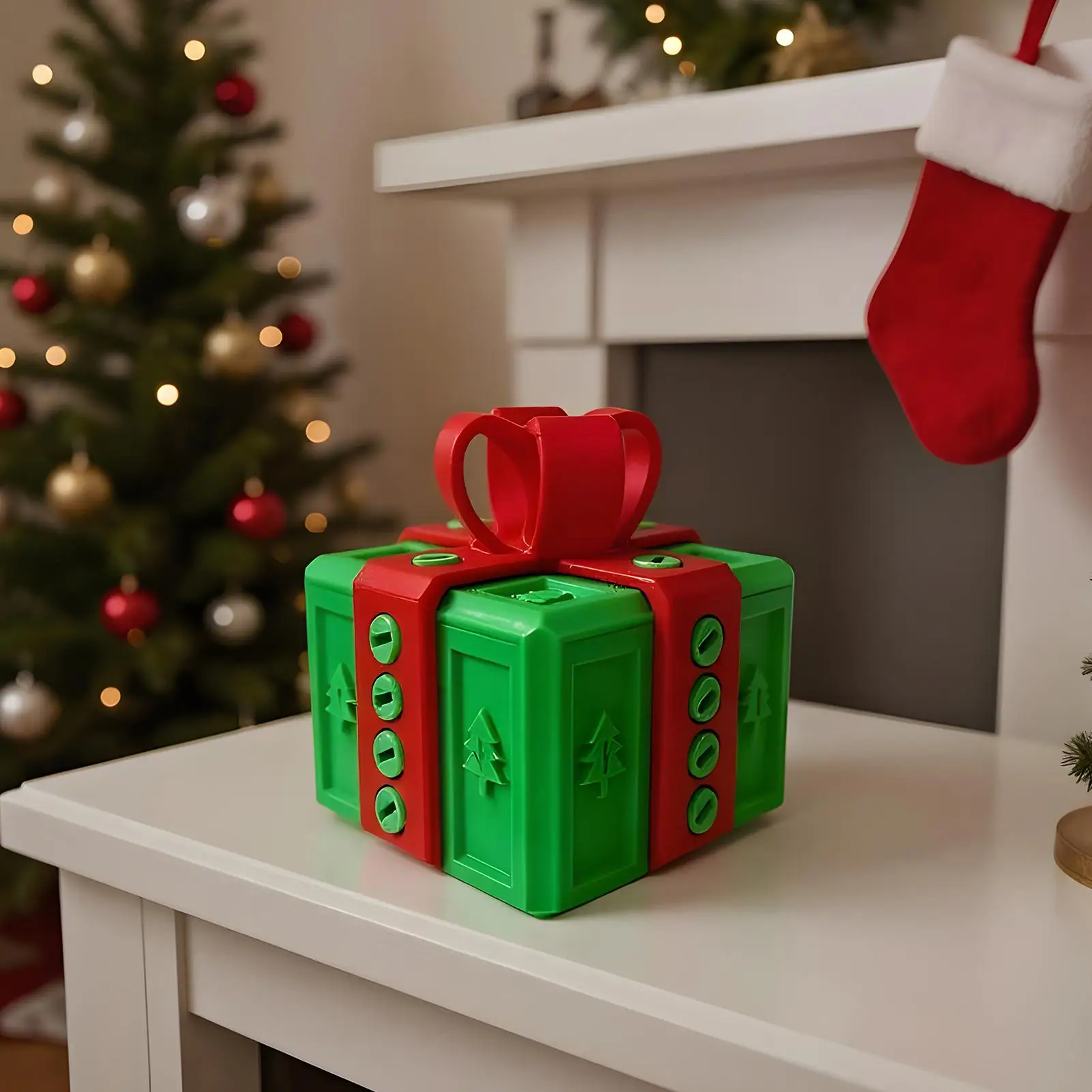 3D-geprinte grappige prankdoos met schroef voor contant geld snoepkaart munt sieraden kinderen familie vriend verjaardag vakantie kerst decor