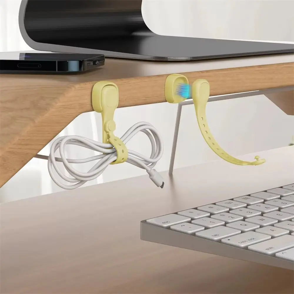 ربطات كابل مغناطيسية من السيليكون متعددة الوظائف، خطاف قابل للتعديل، إدارة لف الأسلاك المتينة، حامل كابل قابل لإعادة الاستخدام #1