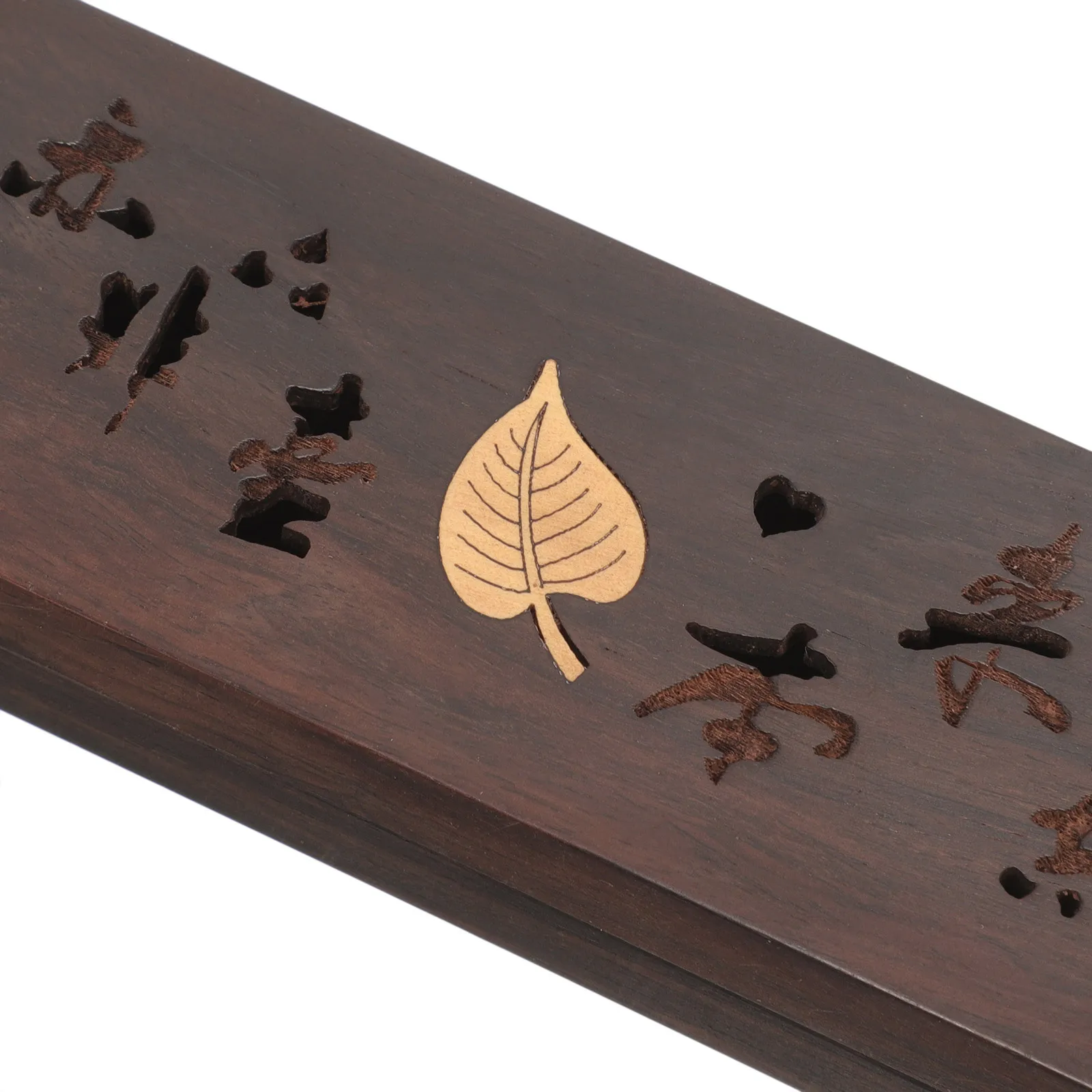 

Hand Carved Wooden Incense Stick Box Magnetic Lid Easy to Open Incense Burner Holder for Aromatherapy Gift