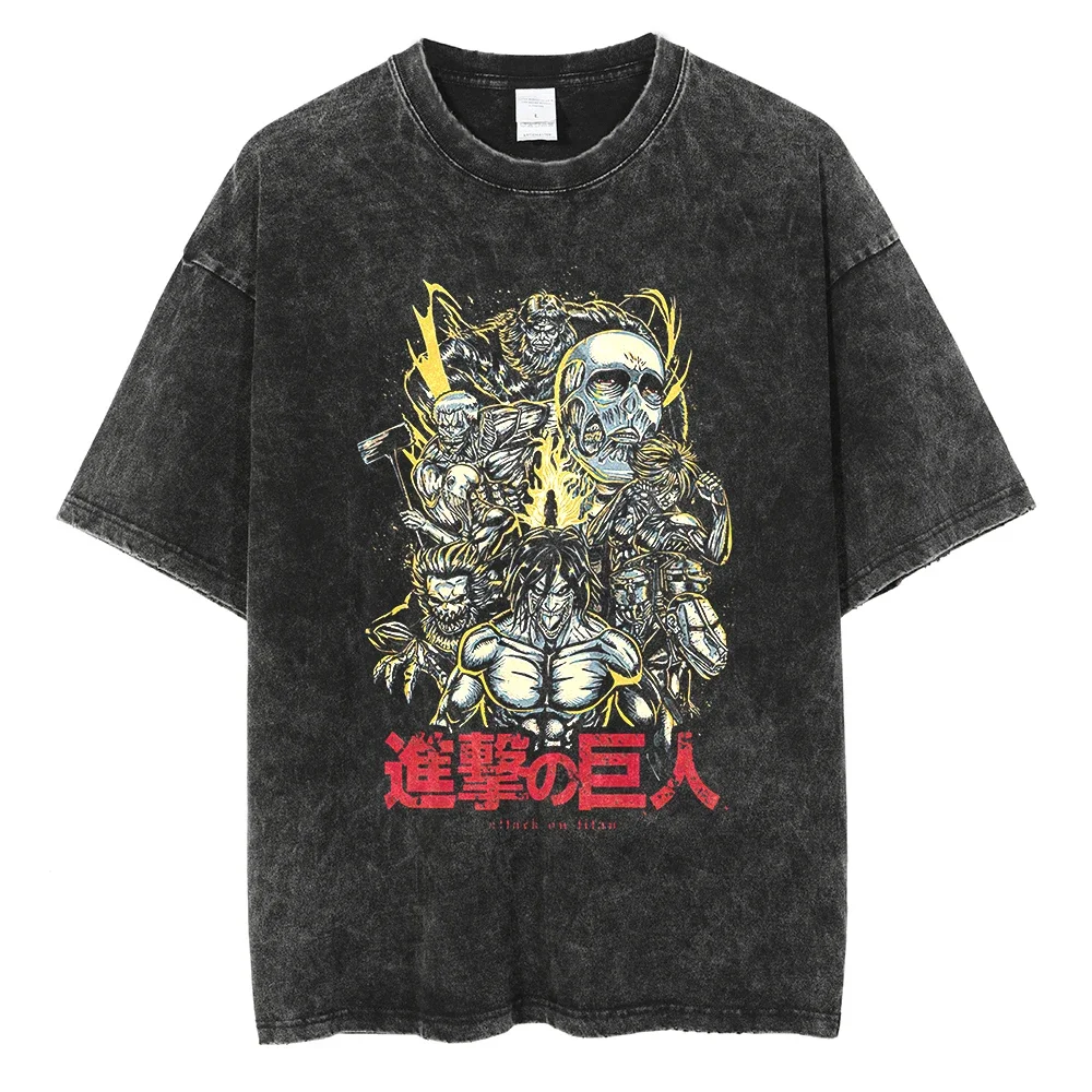 

Уличная винтажная футболка в стиле хип-хоп, мужская футболка с графическим принтом аниме, летняя футболка с короткими рукавами, хлопковая футболка в стиле Харадзюку, унисекс