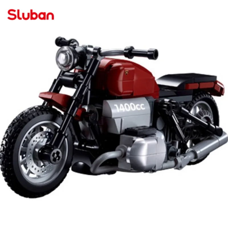 Sluban 222PCS R18MS Motorcycle Building Blocks Stable Base Model Bricks Cool Shape Kit Ornaments Educational Toys For Children