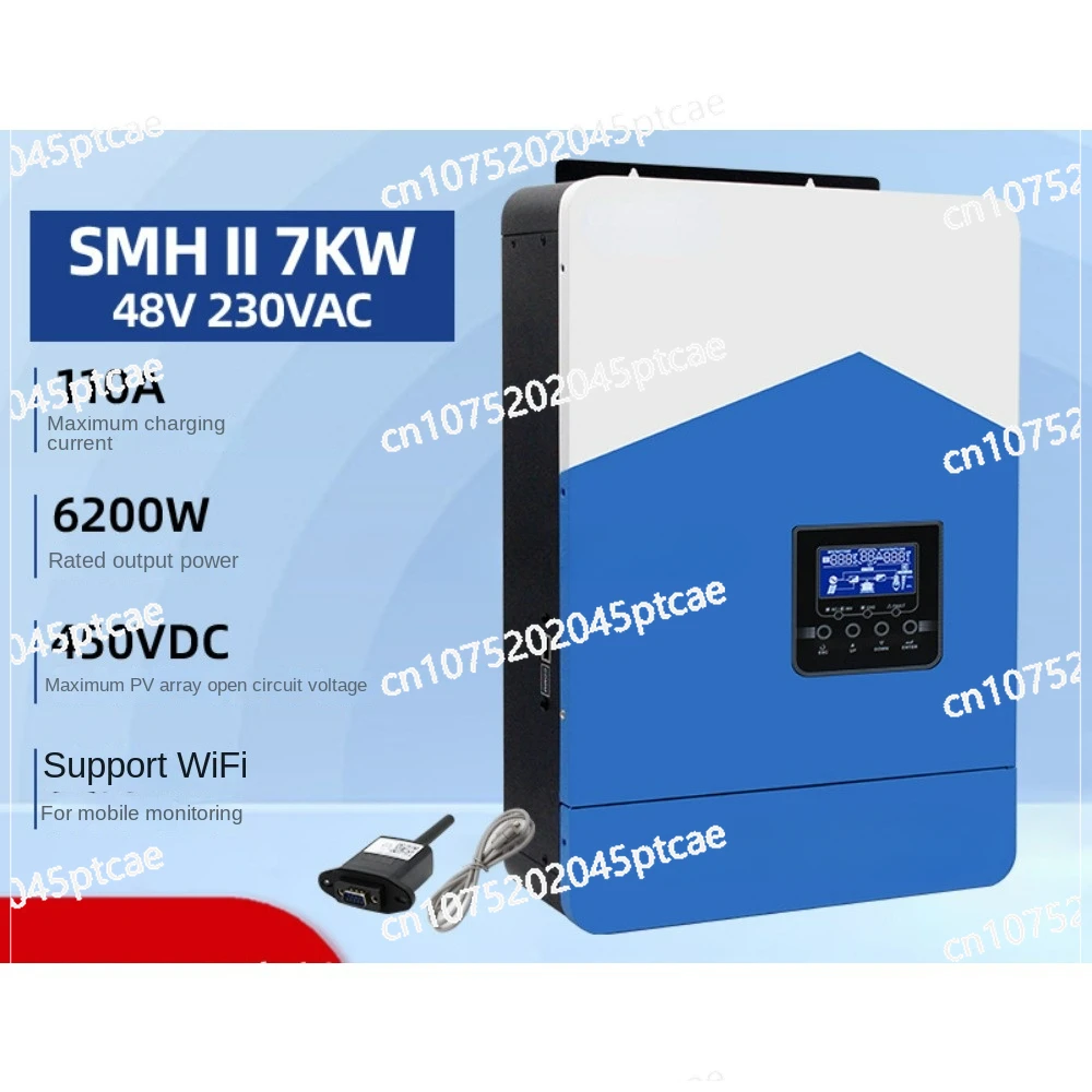 New High-Power MPPT Pure Sine Wave 6.2KW/7000VA 48V Off-Grid Inverse Control All-in-One Photovoltaic Inverter