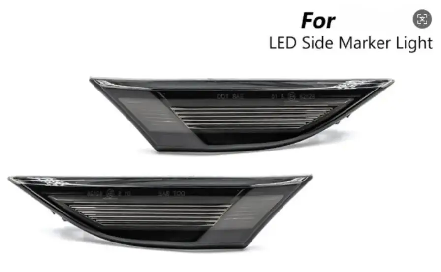 

Front Side Marker Lights Clear For Porsche 991 981 718 Carrera Cayman 99163125606 99163125506