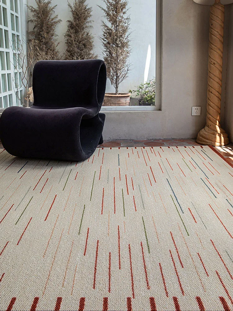 Chinese Style Retro Wool Carpet Living Room 2026 New Thick Bedside Floor Mat French Style Area Rug Bedroom Soft Kid Play Mat