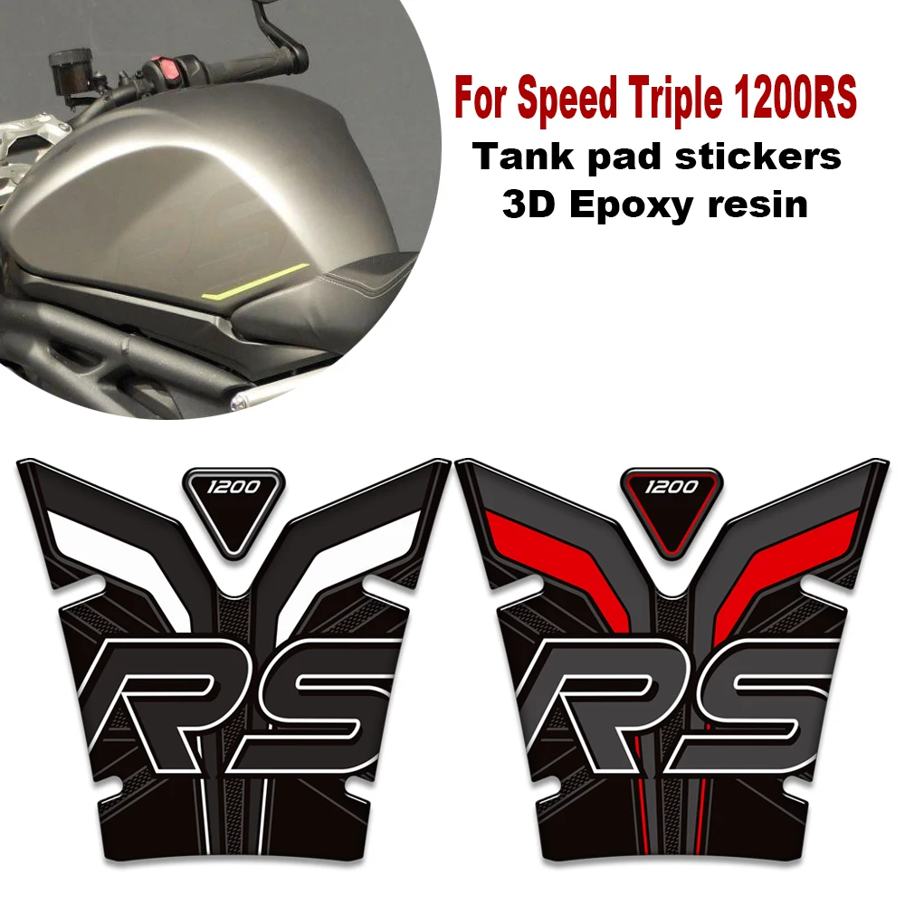 

For Triumph Speed Triple 1200rs 1200 RS 3D resin Motorcycle Fuel Tank pad stickers decals protection
