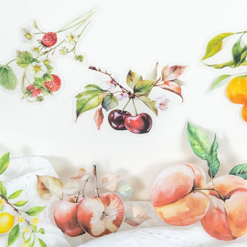 Mr. Paper 6Style 10Pcs/bag Fruitful Garden Theme Sticker Pack DIY Handbook Scrapbook Photo Frame Journal Phone Case