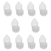 10x Wax Melt Models Crafts Sturdy Containers Cat Claw Shaped DIY Practical Supplies Clear Empty Cube Tray Candle Making