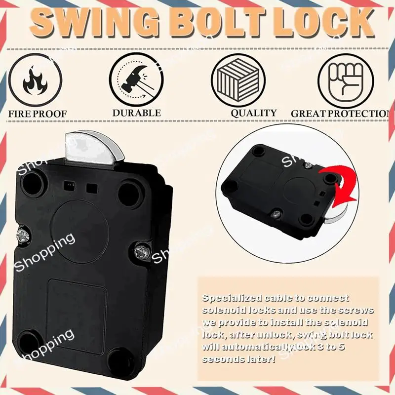M20K Stackable Safelock Replacement With Swing Bolt Fire Resistantchrome Number Keypad Electronicsafe Lock Forsafes