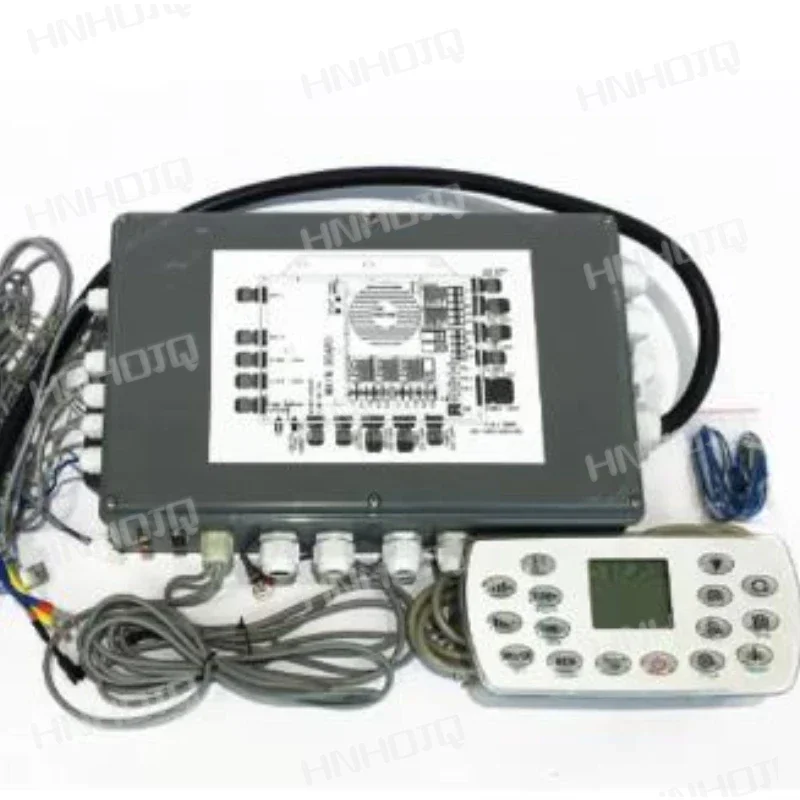 Pump controller and heater for massage bathtub, electrical control panel for spa