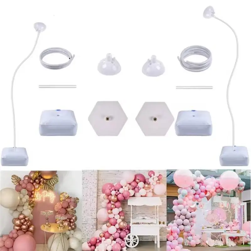 DTA4-Adjustable Balloon Arch Stand Kit Wedding Party Balloon Frame Set Balloon Arch Support With Base