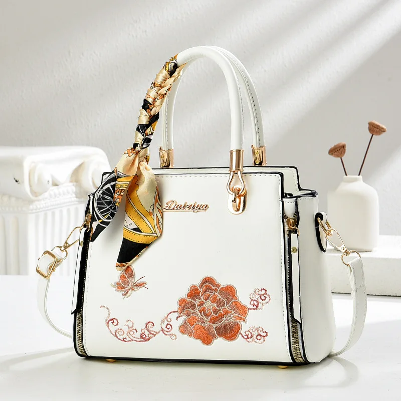 

New Womens Crossbody Bag for Women High Quality Famous Designer Messenger Bag Embroidered Leather Shoulder Bag for Women Bags