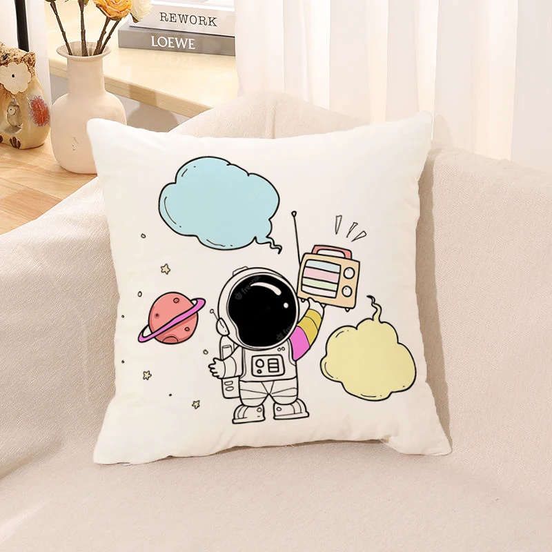 Outer Space Pillowcase Decoration Sofa Cushion Pillow Home  Cover  Anime Bed  