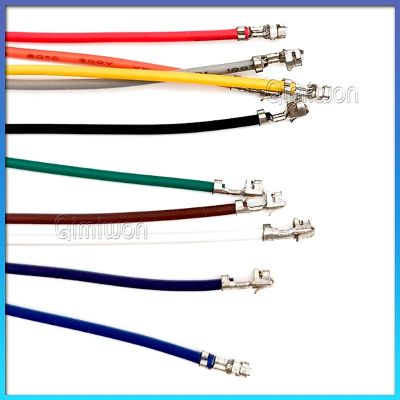 XH 2.54mm pitch single-head spring contact terminal strip, non-inserted shell, 26AWG electronic connection wire