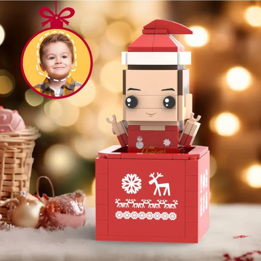 

Моя индивидуальная модель из кирпичиков-фигурок с персонажами, гранулированные фото-украшения, идеальный подарочный набор на Рождество