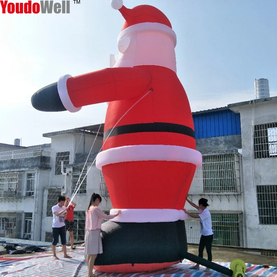 Modello gonfiabile della decorazione di babbo natale da 6mh, cortile dell'evento della festa di natale