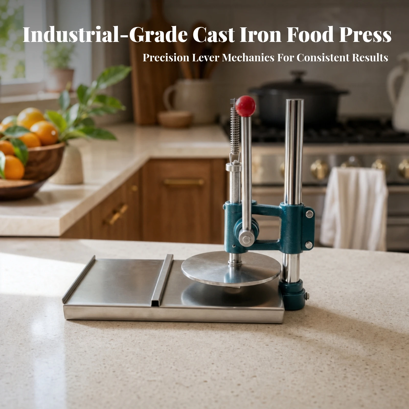 Tortilla Press Cast - Prensa para Masa de Hierro Fundido,