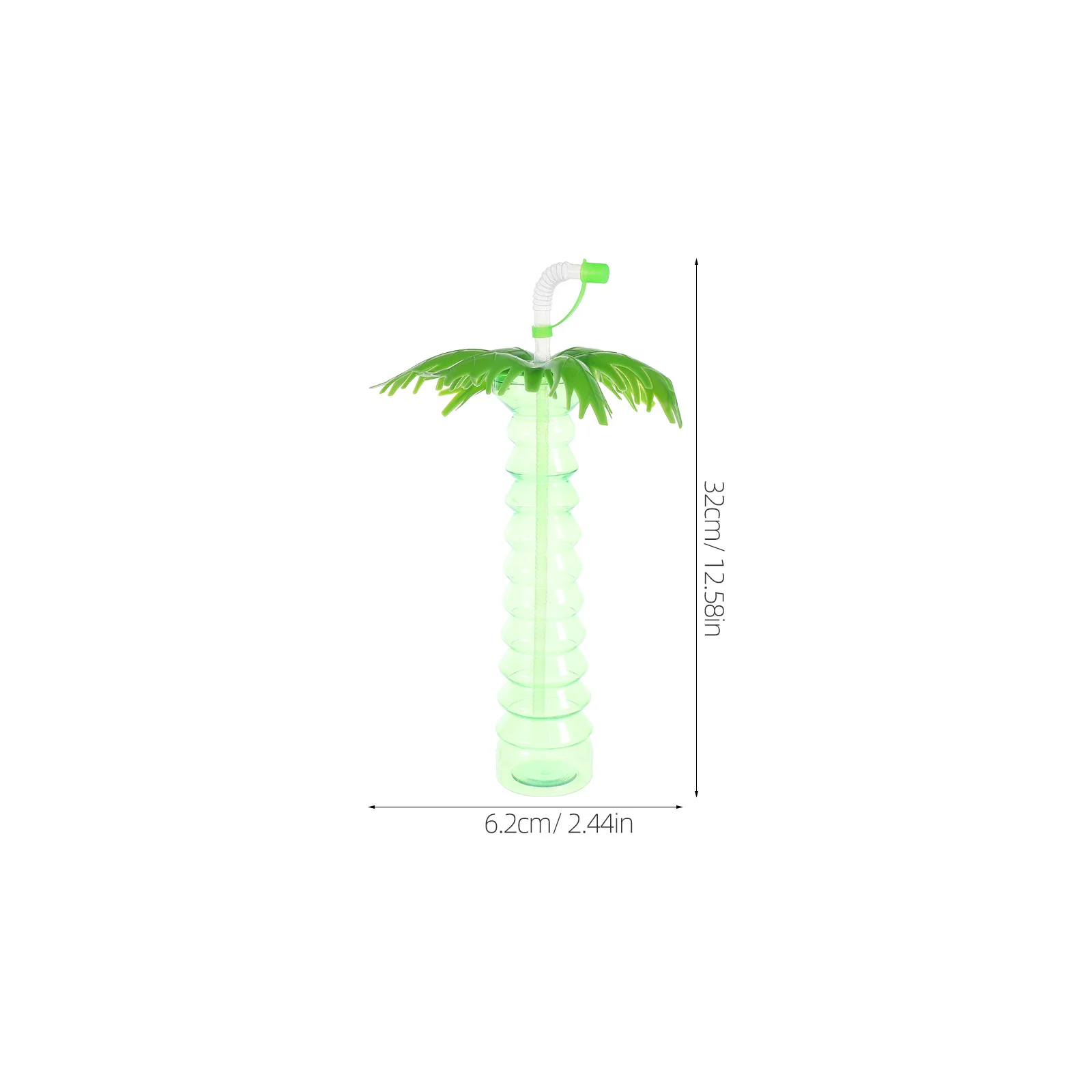 5 قطعة أكواب مشروبات نخيل جوز الهند أنيقة لحفلات هاواي تستخدم آمنة وغير سامة إبداعية من القش أكواب زجاجات عصير كوب شجرة جوز الهند #6