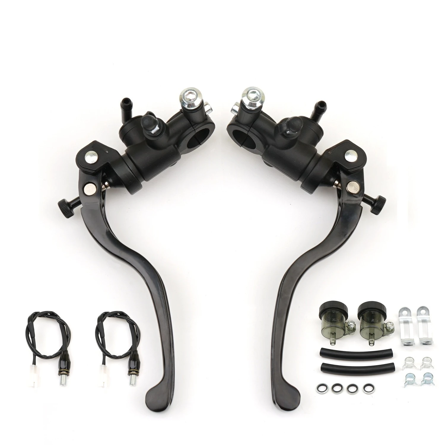 

Universal Motorcycle Front Brake Master Cylinder with Hydraulic Switch - Aluminum Alloy Radial Master Cylinder