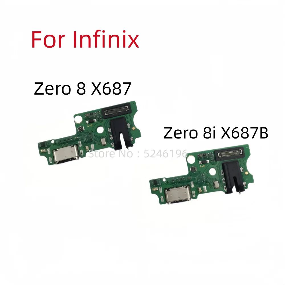 1pcs USB Charging Port Charger Base Connector For Infinix Zero 8 X687 Infinix Zero 8i X687B Replace Part