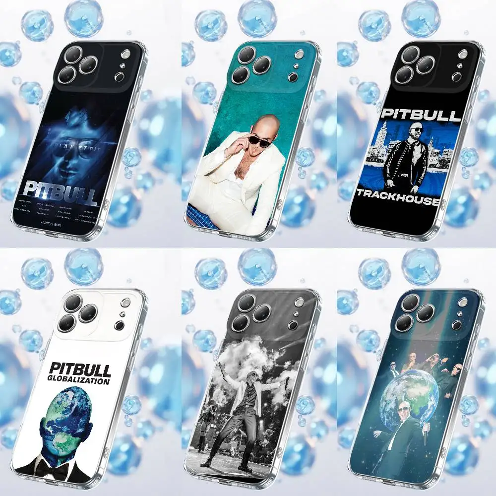 

P-Pitbull Trackhouse Globalization Phone Case For iPhone 14,11,15,17,13,12,16,Plus,E,Air,Pro,Max,Mini Transparent Cover