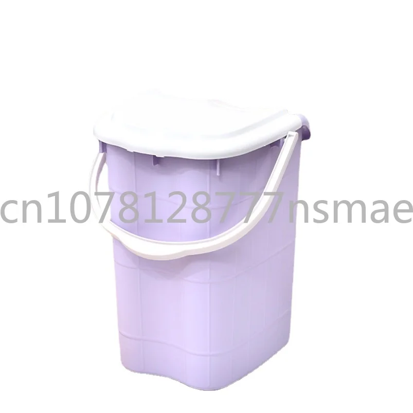 

Foot Bath Barrel Knee Deep Bucket with Wheels Foot Bath Health Care