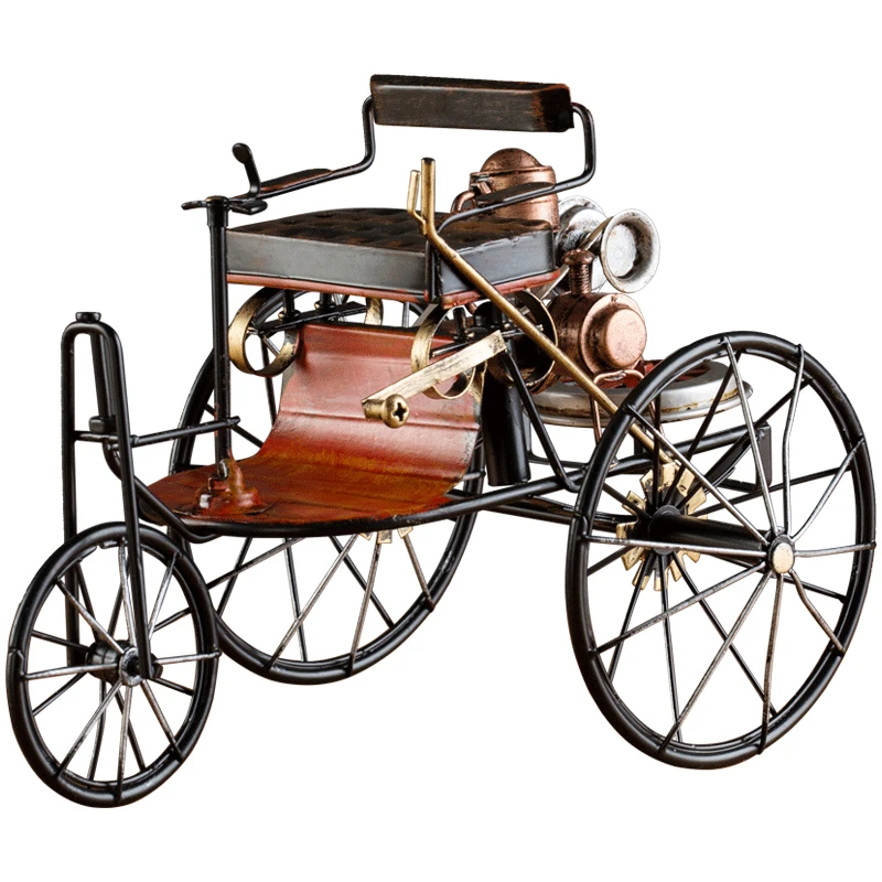 

Retro antique creative classic car ornament generation Mercedes-Benz car wrought iron model home living room study decoration