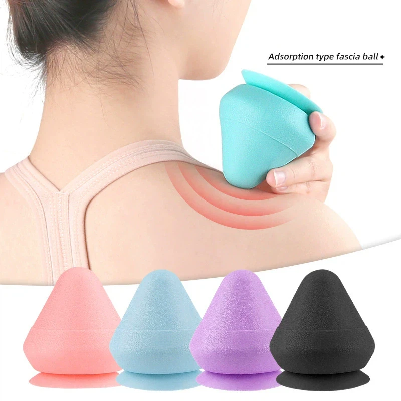 

Adsorption Type Fascia Ball Massage Cone Plantar Lumbar Back Shoulder And Neck Whole Body Meridian Points Silicone Fascia Ball