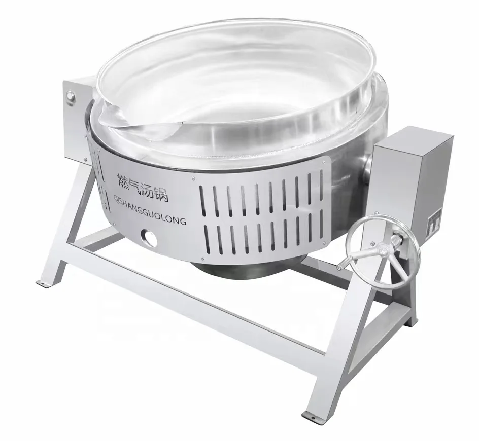 Gas steam electric tilt kettle cooking jacket pot sandwich cooking pan stainless steel