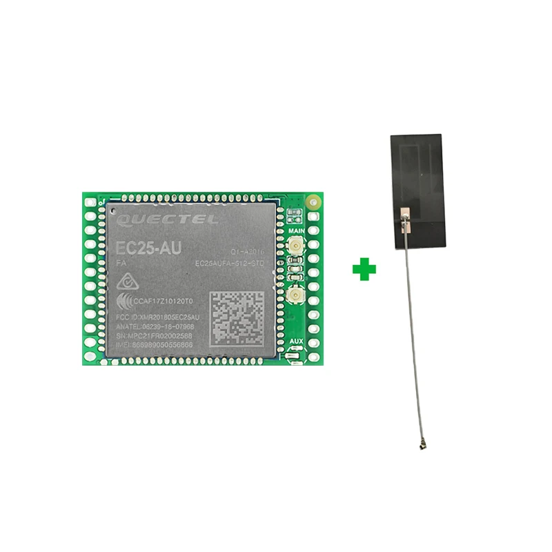 EC25AUFA Quad Development Core Board, Módulo EC25, 512-STD LTE, Módulo CAT4 com GNSS, 4G, EC25AUFA