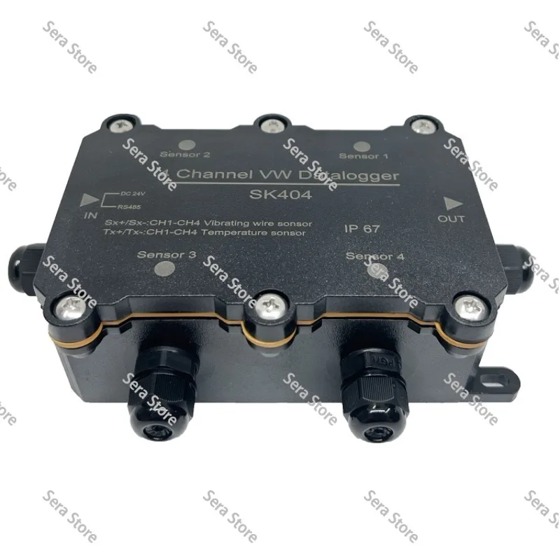 4-Channel Vibrating Wire Stress-Strain Acquisition/Vibrating Wire Data Acquisition RS485 MODBUS RTU