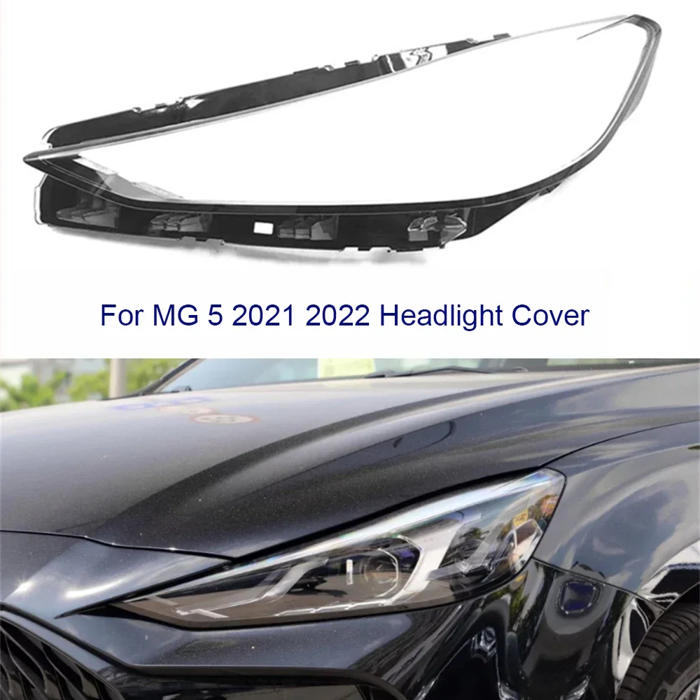 

Car Headlamp Cover For MG5 MG 5 2021 2022 Headlight Cover Car Glass Head Replacement Lights Auto Shell