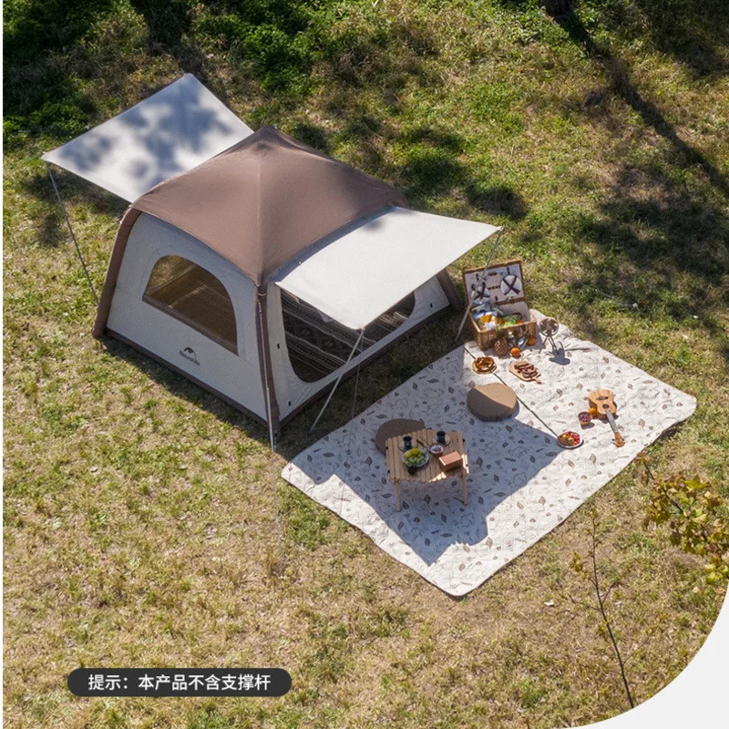 Naturehike-屋外用のポータブルインフレータブルテント,シルバー