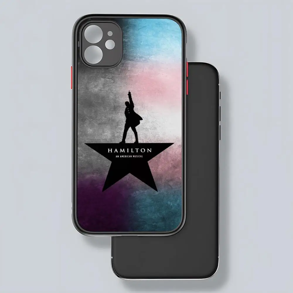 H-Hamilton Musical Lyrics Phone Case Matte Transparent Back For IPhone 16 15 14 13 12 11 Pro Max X XR XS 7 8 SE Mini Plus Cover