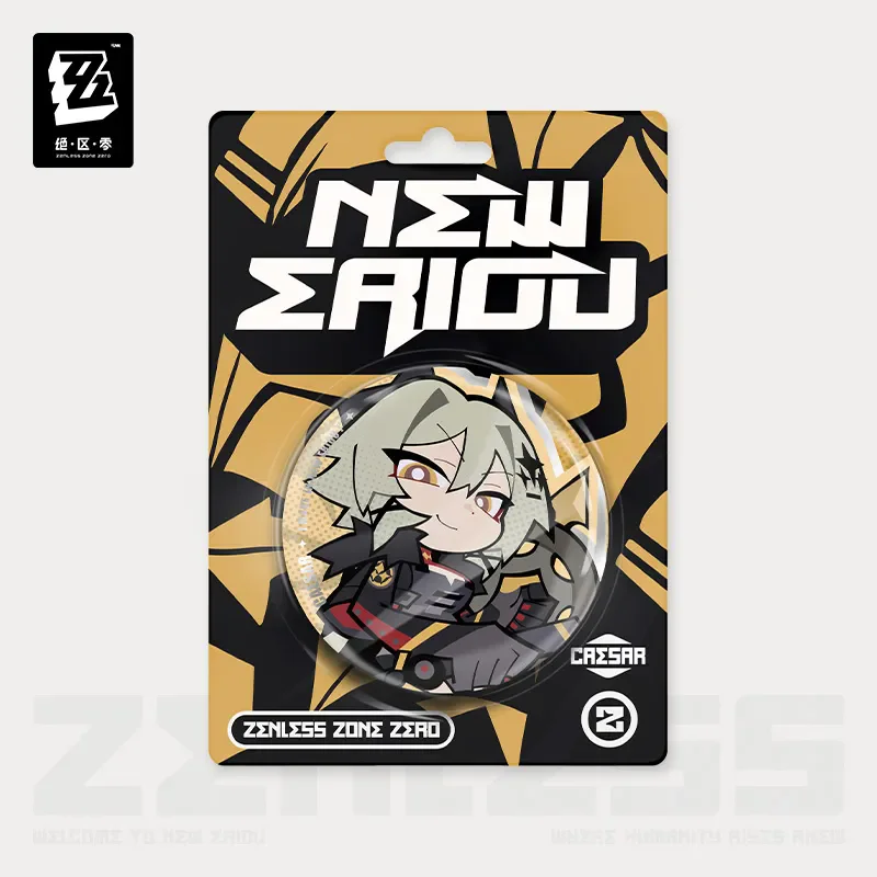 [Genuine] miHoYo Game Zenless Zone Zero Q-version Tinplate Badge Pulchra Caesar Luciana Anime Brooch Accessory Cosplay Xmas Gift 2