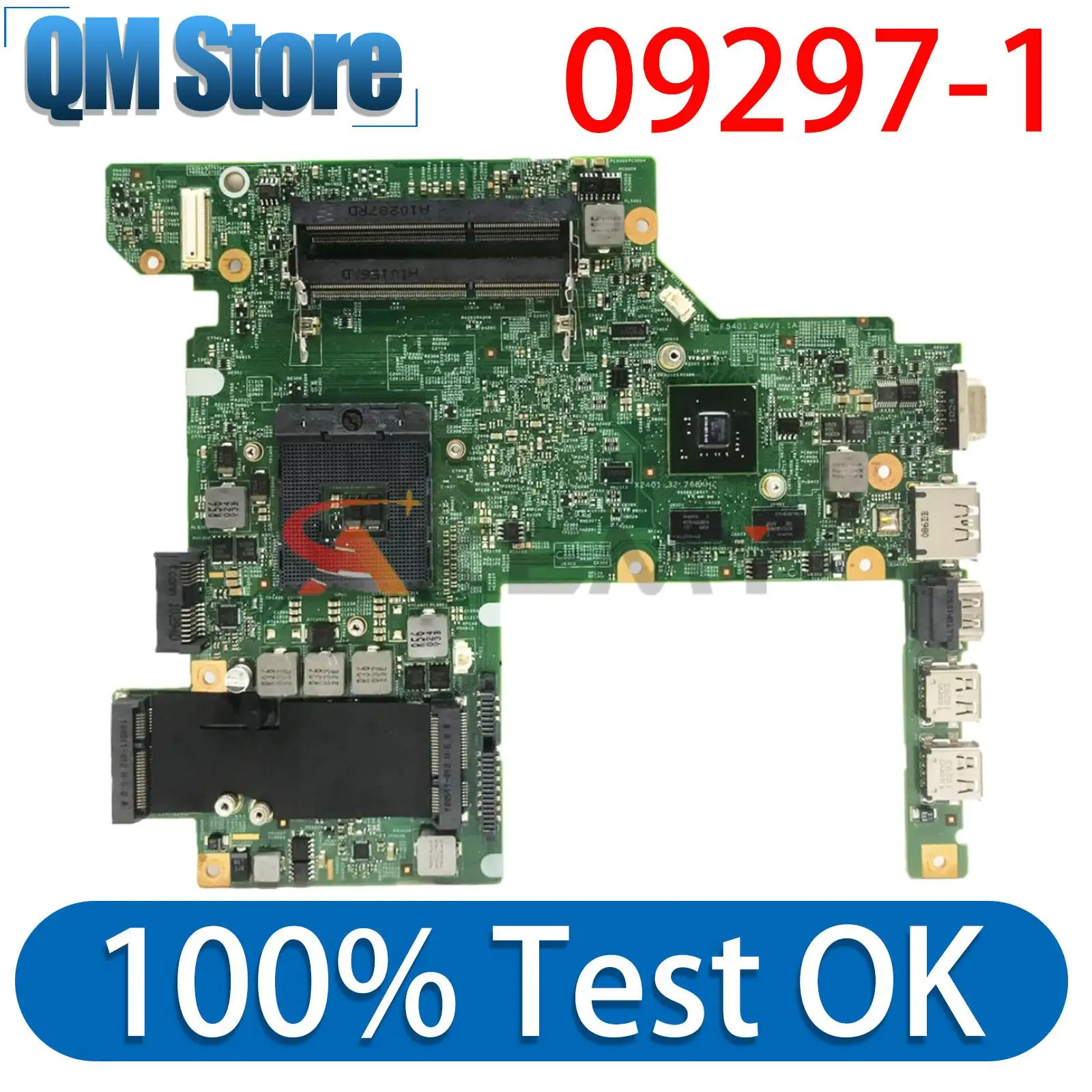 

CN-08YN7X CN-0KDVWC For DELL Vostro 3400 V3400 HM57 Laptop motherboard 09297-1 48.4ES11.011 Notebook Mainboard