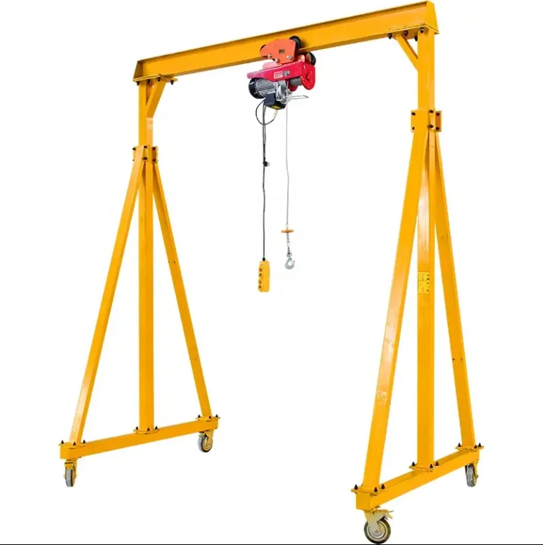 Trackless Simple Mobile Gantry Crane, Lightweight Structure & Reliable Power Component For Cargo Loading Unloading Operation