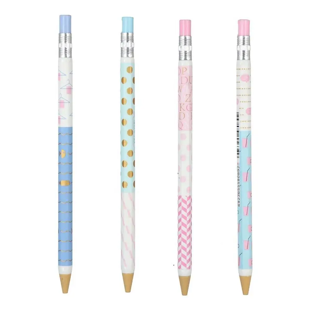 Writing Office Wave Striped Press Pen Pastel Dots Student Automatic Pencils Propelling Pencil Movable Pencil Mechanical Pencil