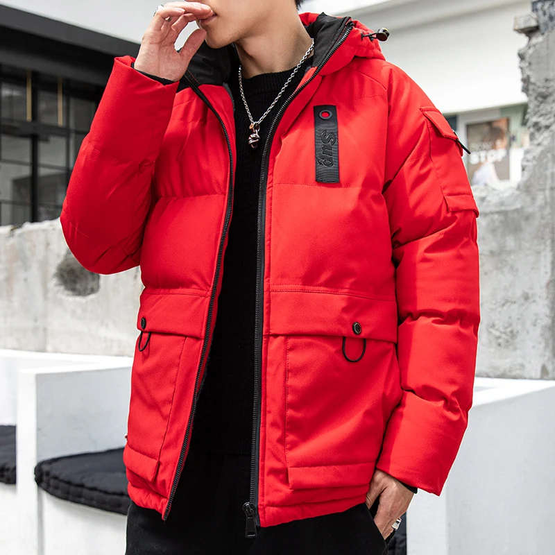 Large 2024 Main Featured Workwear Cotton Coat Men\'s Winter Short Coat Down Cotton Leisure Fashion Warm Comfort Clothing Top