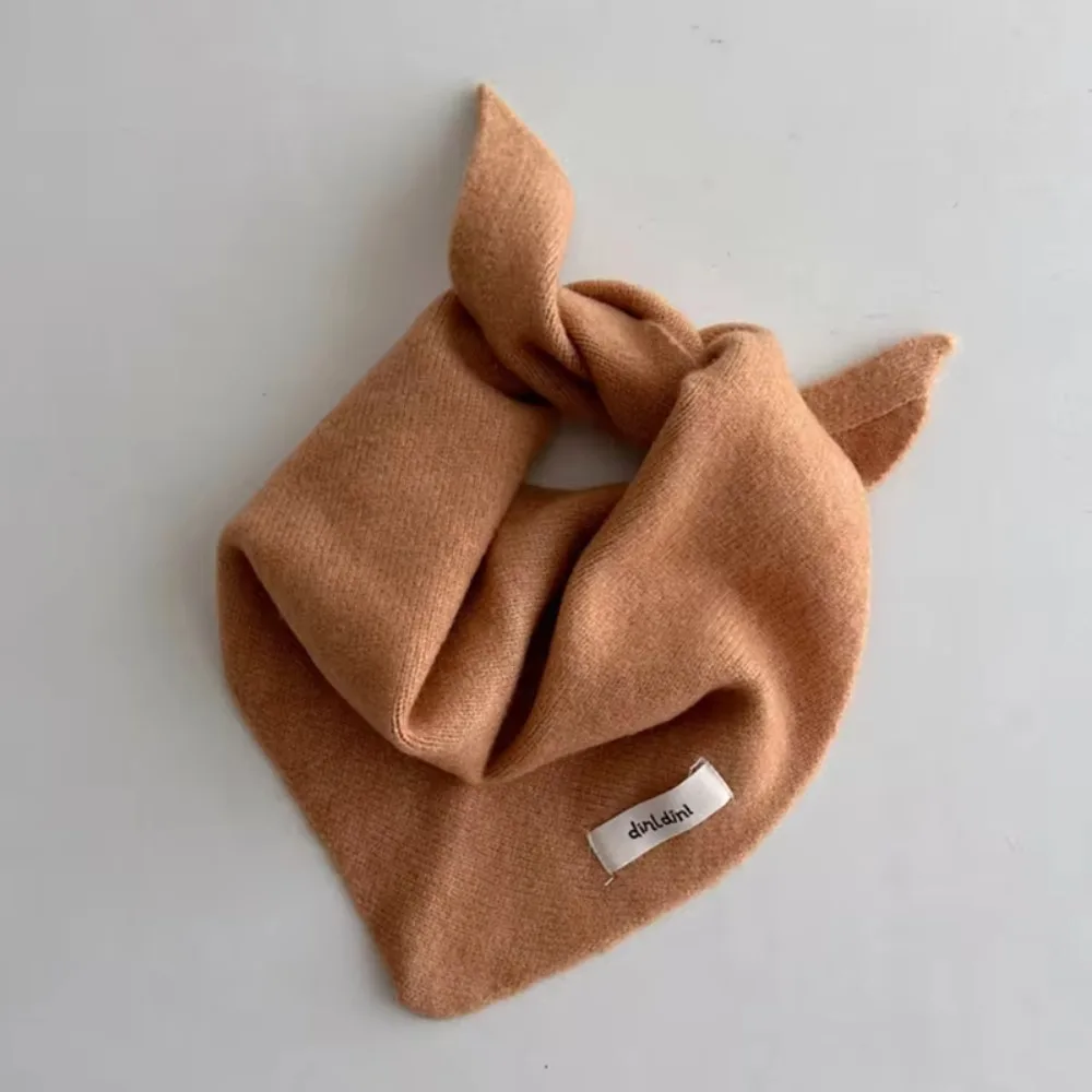 Korea Windproof Triangle Scarf Soft Coldproof Warm Neckerchief Kids Collar Autumn Winter