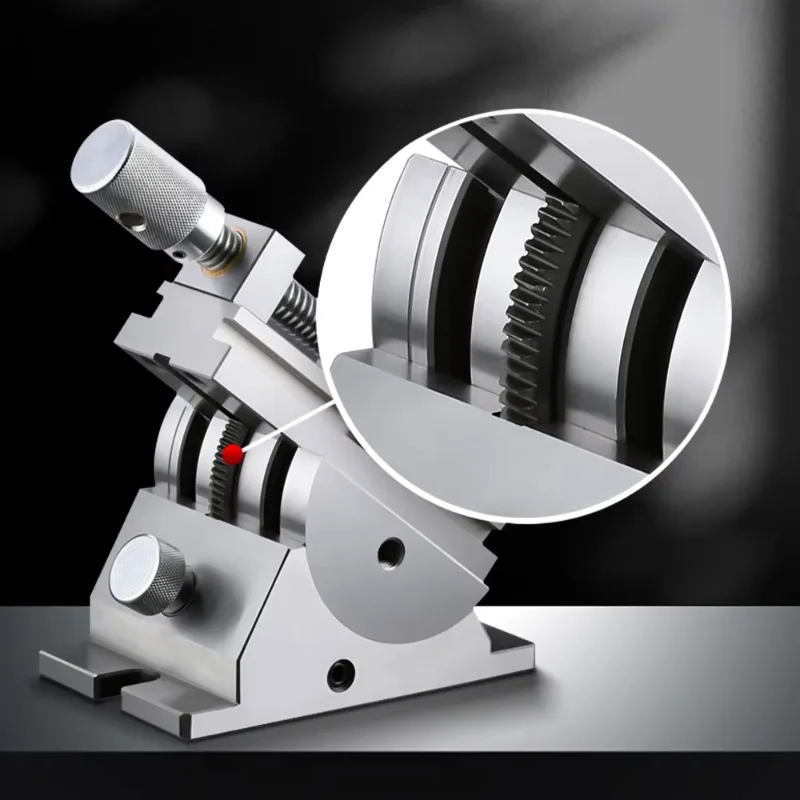 Universal Flat Jaw Precision Vise, Rotating Vise, Size 2 To 3 Inches, 360° Rotation Adjustable Angle, Vertical Tilt Up To 50°