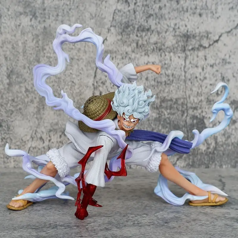 

One Piece Gear 5 Luffy Sun God Nika Form Combat Posture Action Pvc Figure Toys Collect Decoration Anime Peripheral Birthday Gift