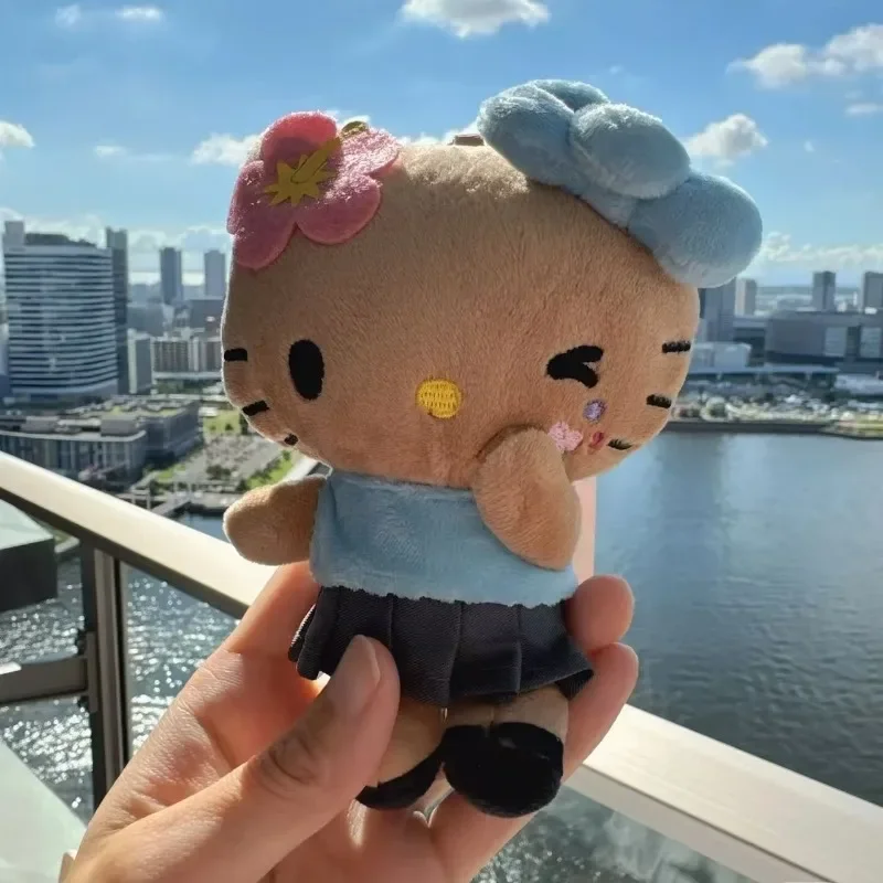 

Fashion Sanrio Hello Kitty Keychain Cute Anime Character Hello Kitty Stuffed Dolls Bag Charm Keyring Decorative Key Chain Gift