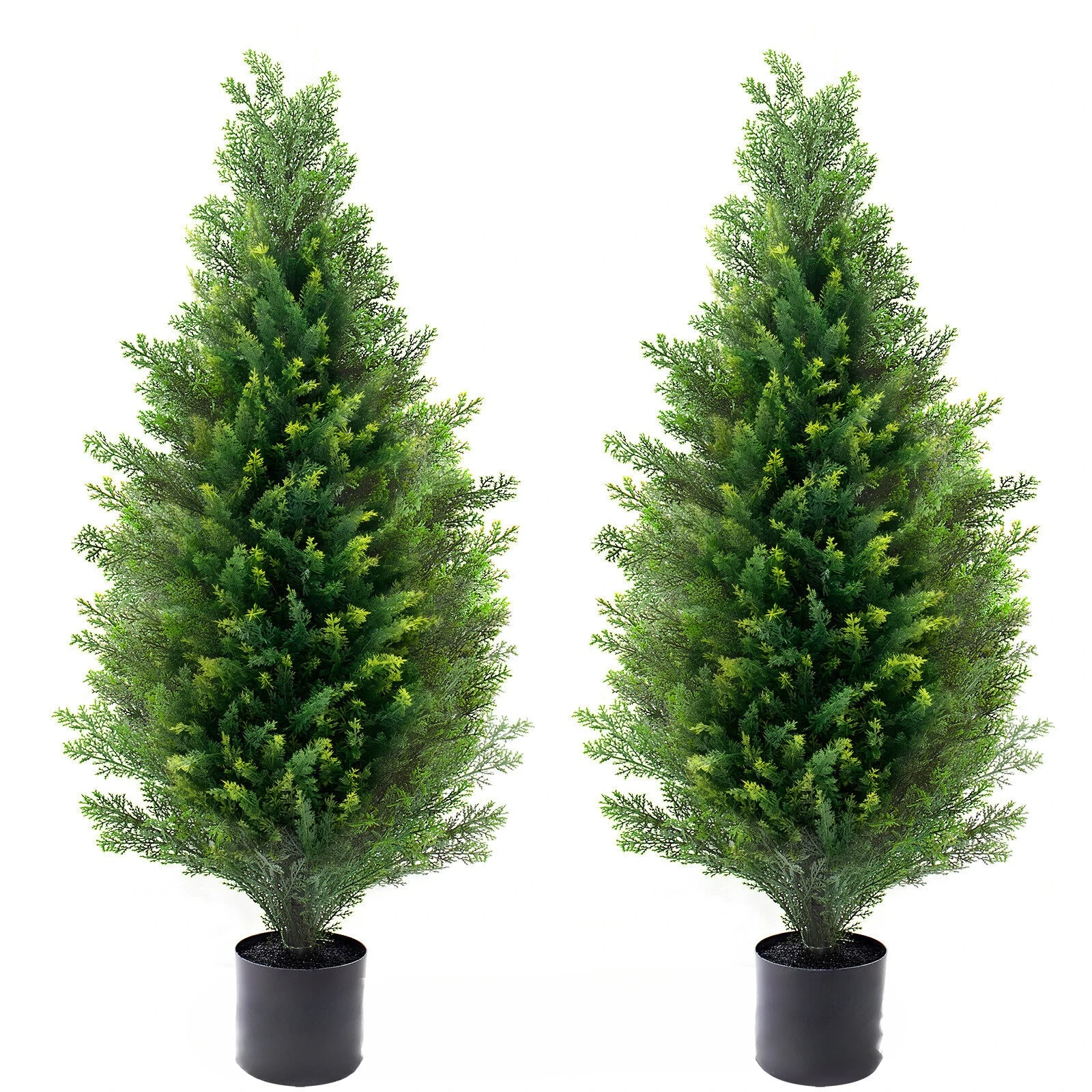 

2 Pack 3' Artificial Cedar Topiary Tree Faux Plant UV Decor In/Outdoor United States