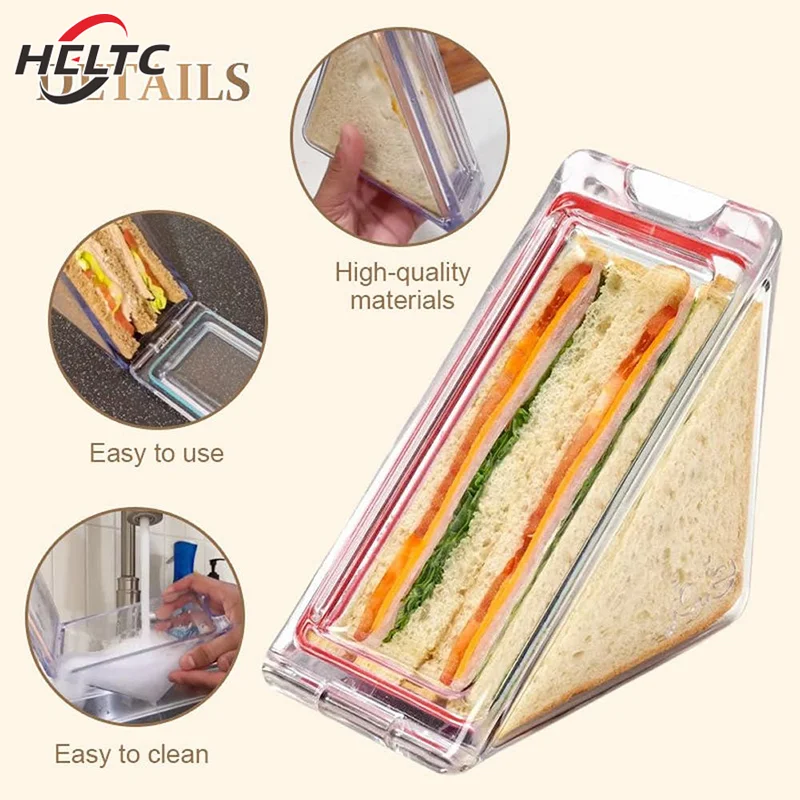 Sandwich Packing Boxes Food Containers Clear Sandwich Case Sandwich Triangle Boxes Take Out Containers For Sandwich Cake Dessert