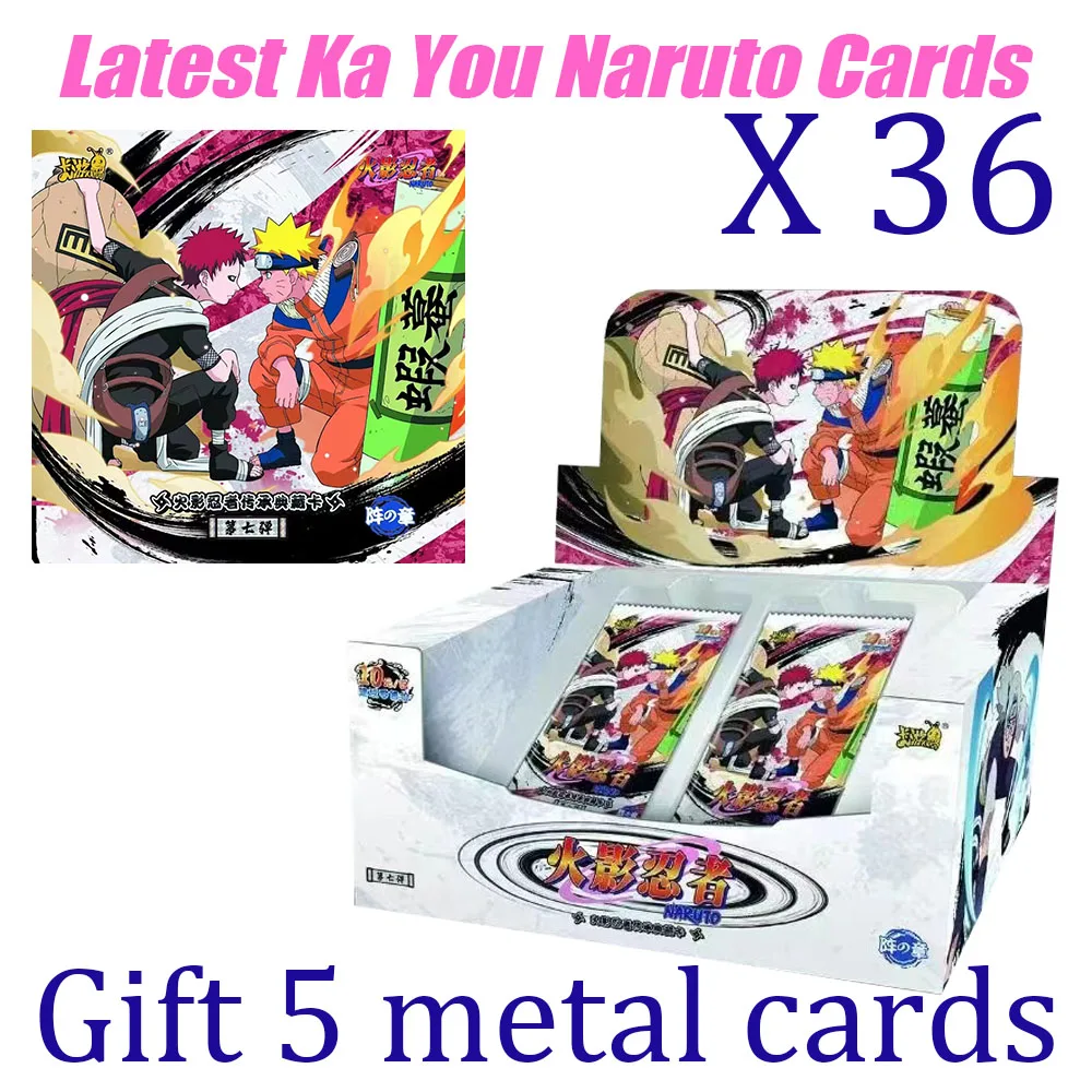 

KAYOU Original Naruto Cards Anime Collection Card Box Fight Chapter Pro Chapter Ninja World Kids Toy Game Xmas Gifts