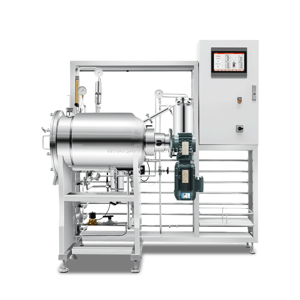 Автоматический биорерактор из нержавеющей стали, лабораторный резервуар, реактор, твердый ферментер, вращающаяся ось, сердечник нового состоянии, включая двигатель ПЛК